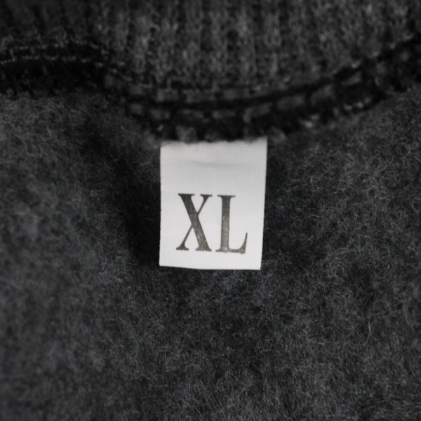 Unisex XL Gray Crewneck Pullover Sweater