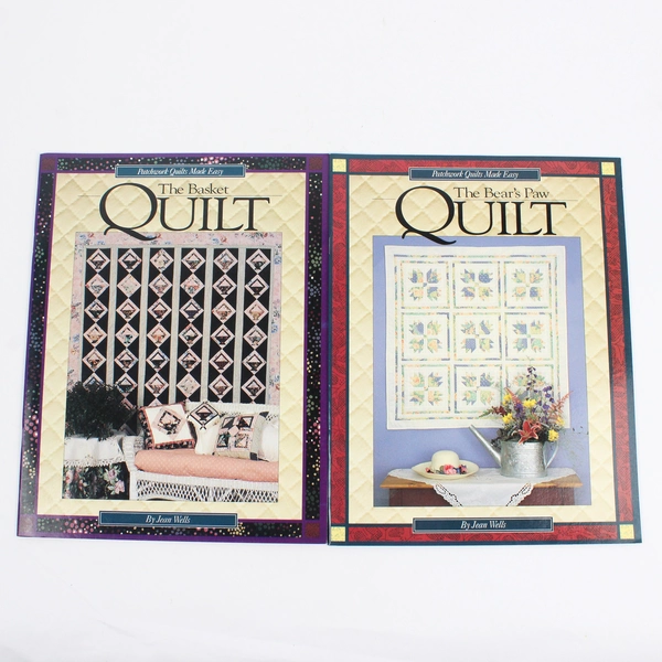 Lot of 2 Jean Wells Patchwork Quilts Made Easy Books 1994 Paperback