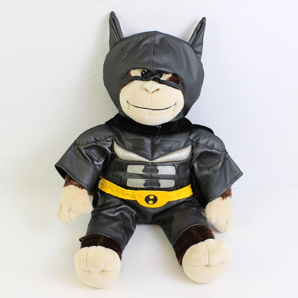 Build-A-Bear Workshop Brown Monkey "Dark Knight Rises" Flawed Outfit