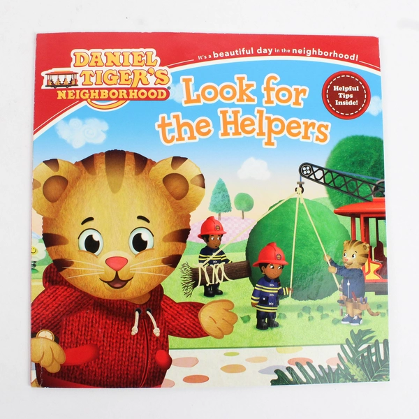 Lot 4 Children's Books Look for Helpers, Five Little Monkeys, I Love You Stinky