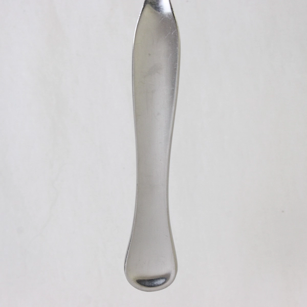 Lot of 7 Retroneu Silhouette Pattern Stainless Salad Forks 7.25 Inches Satin Fin