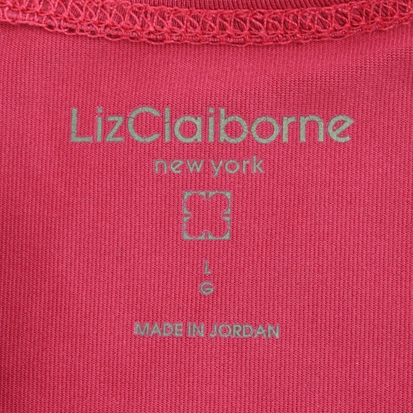 Liz Claiborne Women's L Hot Pink Pullover Stretchy Tank Top Shell