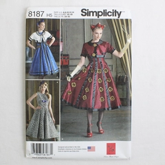 Simplicity Karen Fleisch Designs 8187 Dress Costumes Womens Sz H5 (6,8,10,12,14)