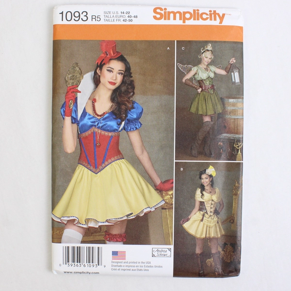 Simplicity Andrea Schewe 1093 Fairy Tale Costumes Women's Size R5 (14-22)