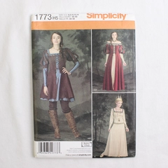 Simplicity Andrea Schewe 1773 Medieval Costumes Womens Size H5 (6,8,10,12,14)