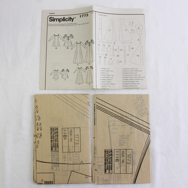 Simplicity Andrea Schewe 1773 Medieval Costumes Womens Size H5 (6,8,10,12,14)