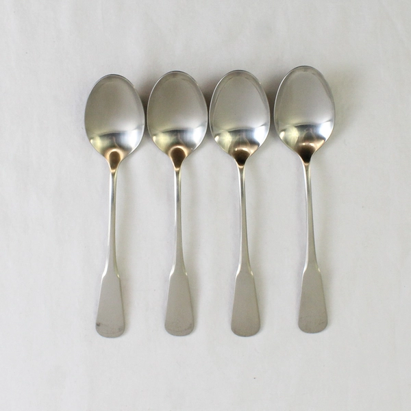 Lot Of 4 Oneida Silver Yankee Clipper (Stainless) Flatware Soup Spoons 6.75"
