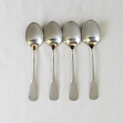 Lot Of 4 Oneida Silver Yankee Clipper (Stainless) Flatware Soup Spoons 6.75"