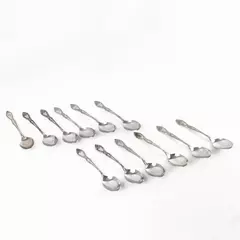 Set of 12 Oneida Galveston Stainless Place/Oval Soup Spoons 6.75" 