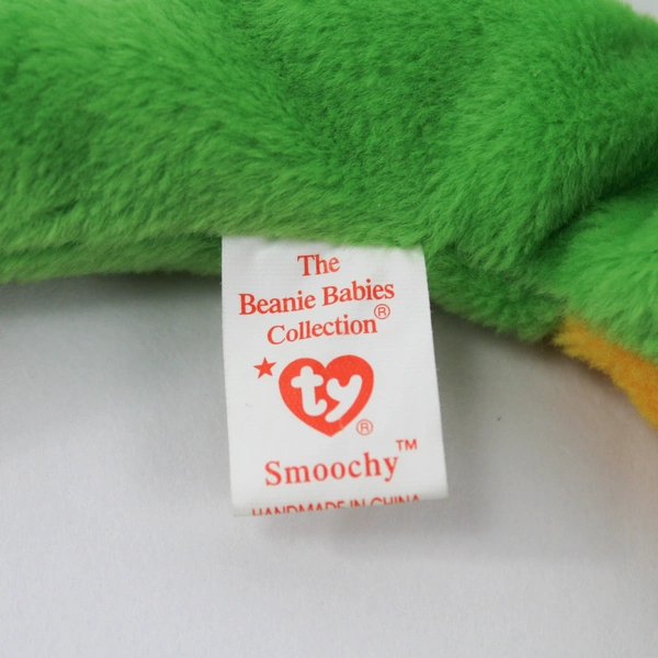 TY Beanie Babies Smoochy 1997 Green Frog With Tag Plush Doll Toy