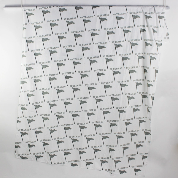 Lot Of 2 Northwest Gray/White Twin Flat Sheets 'NFL' Football & 'Go Team'