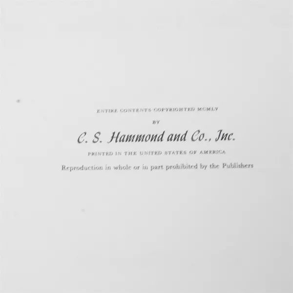 Hammond's Pictorial Travel Atlas of Scenic America Hardcover 1955