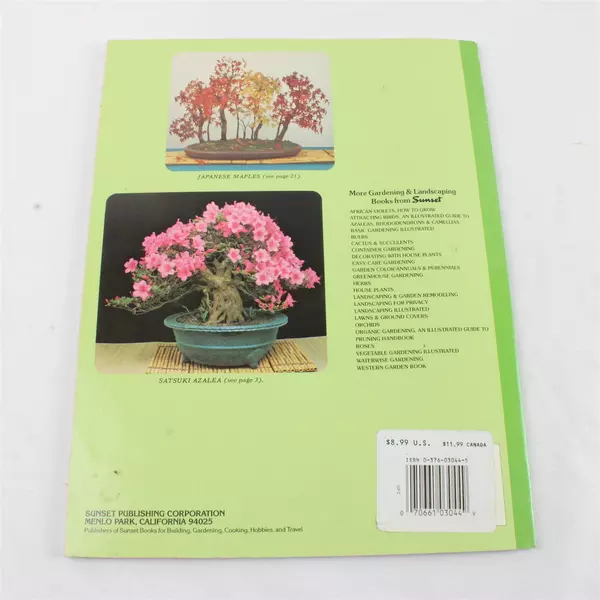 Sunset Book Bonsai Mid Century Illustrated Guide to Ancient Art 1976 PB