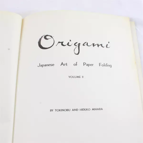 Origami Japanese Art of Folding Paper by Tokinobu Mihara 1960 PB
