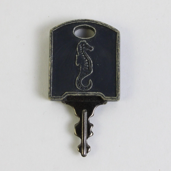 Vintage Atlantic Seahorse Luggage Key Rare Collectible Pre-Owned