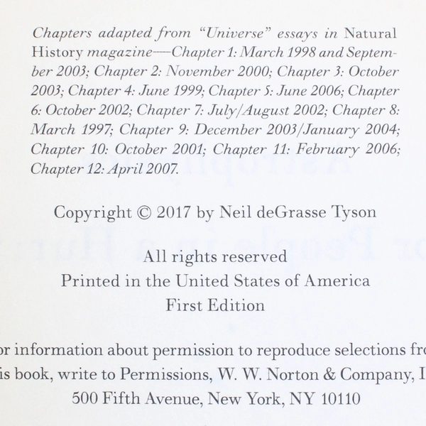 Astrophysics for People in a Hurry by Neil deGrasse Tyson 2017 Hardcover
