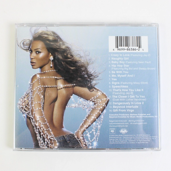 Dangerously in Love CD, Beyoncé 2003 Columbia CK 86386 Contemporary R&B