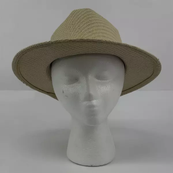 Handmade Men's 100% Genuine Toquilla Straw Hat Leather Band Made in Ecuador Sz L