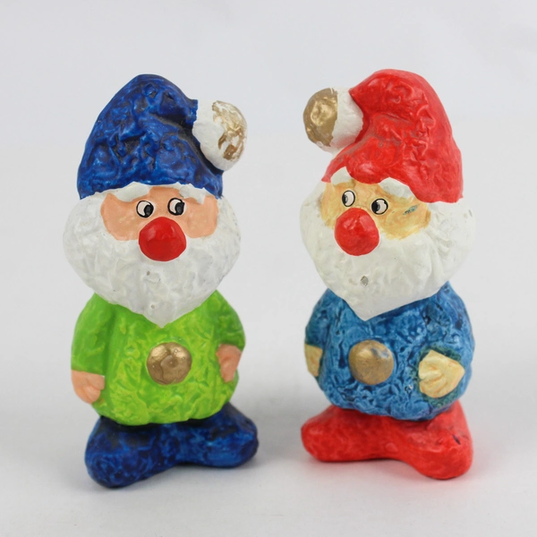 Vintage Lot of 4 ARDCO Christmas Gnome Figurines 4.5” 1960's