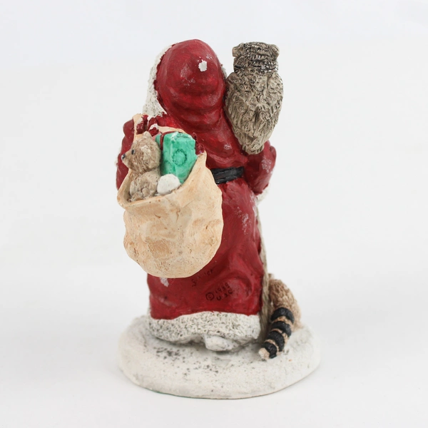 Jolly Old Elf "Wise Old Friends" Santa and Animals Figurine Made in USA 