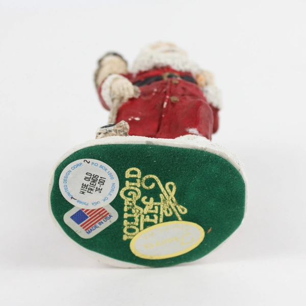 Jolly Old Elf "Wise Old Friends" Santa and Animals Figurine Made in USA 