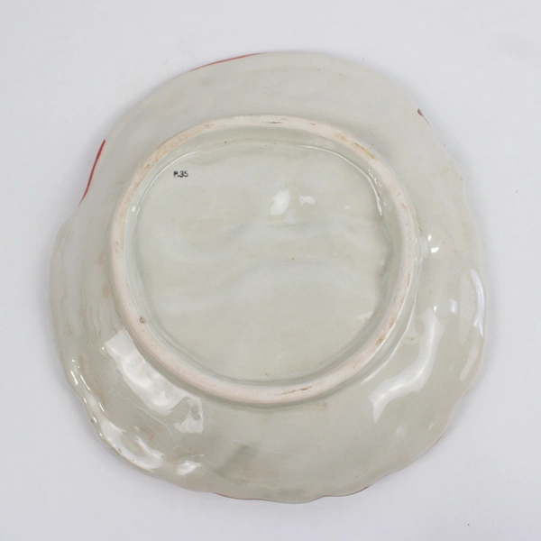 Unbranded Ceramic Santa Face Cookie Plate 9" x 8 1/2"
