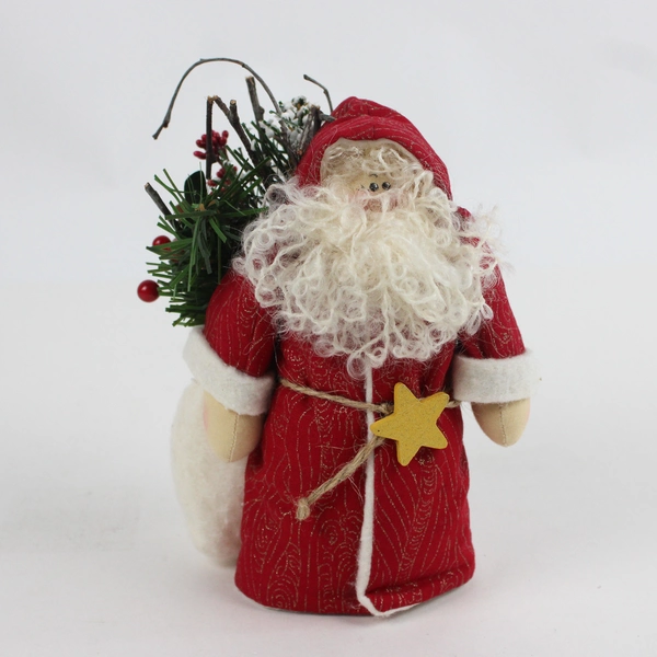 Unbranded 6" Santa Claus Plush with Bean Bag Bottom Christmas Decor