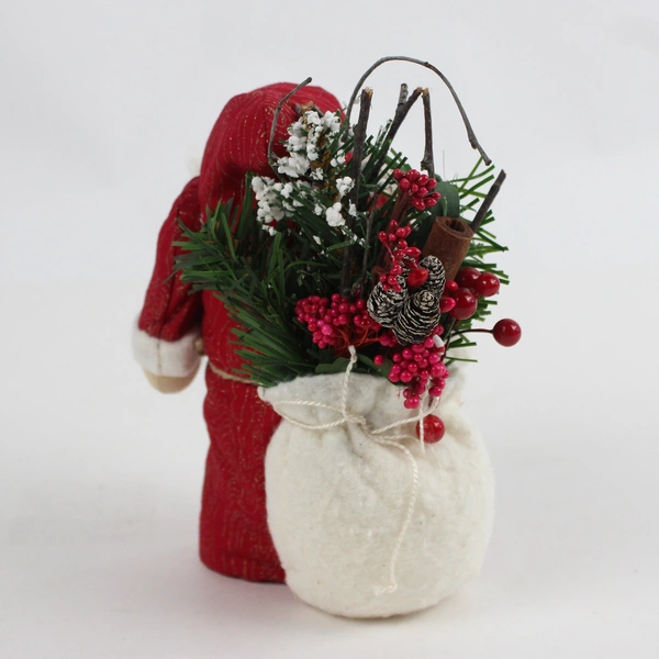 Unbranded 6" Santa Claus Plush with Bean Bag Bottom Christmas Decor