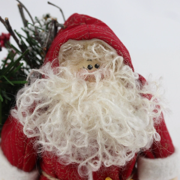 Unbranded 6" Santa Claus Plush with Bean Bag Bottom Christmas Decor