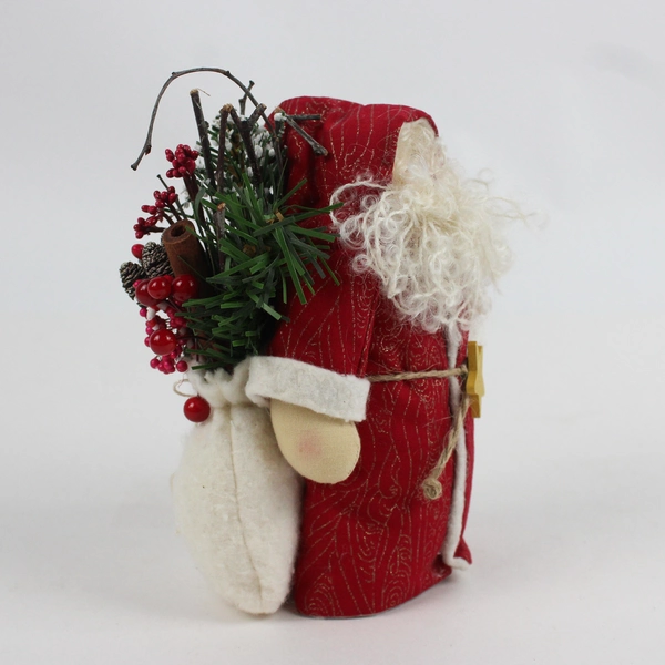 Unbranded 6" Santa Claus Plush with Bean Bag Bottom Christmas Decor