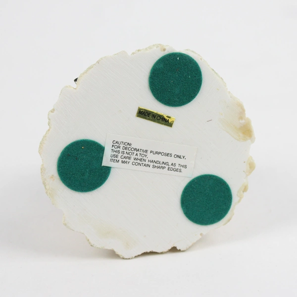 Unbranded Snowman Figurine with Pipe, Axe & Christmas Tree Christmas Decor