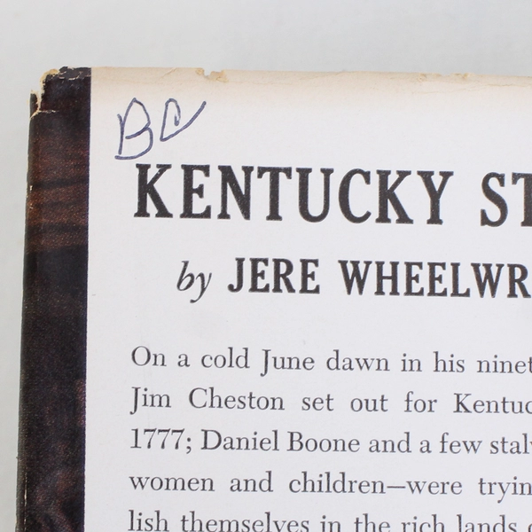 Kentucky Stand by Jere Wheelwright Vintage 1951 Charles Scribner's Sons HC DJ