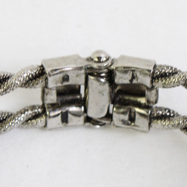 Vintage Pink Cabochon Pressed Flower Silver Filigree Cuff Artsy Bracelet