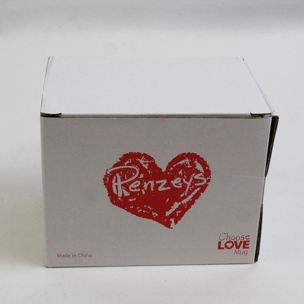 Choose Love Coffee Mug Penzeys Spices 12 oz Ceramic Colorful Voting Original Box