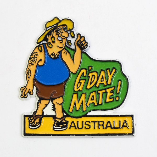 Australia G'Day Mate Fridge Magnet Souvenir Collector