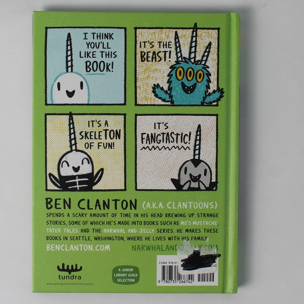 A Super Scary Narwhalloween by Ben Clanton A Narwhal & Jelly Book 2023 HC