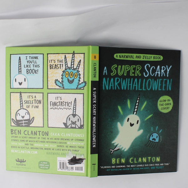 A Super Scary Narwhalloween by Ben Clanton A Narwhal & Jelly Book 2023 HC