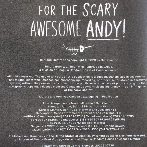 A Super Scary Narwhalloween by Ben Clanton A Narwhal & Jelly Book 2023 HC