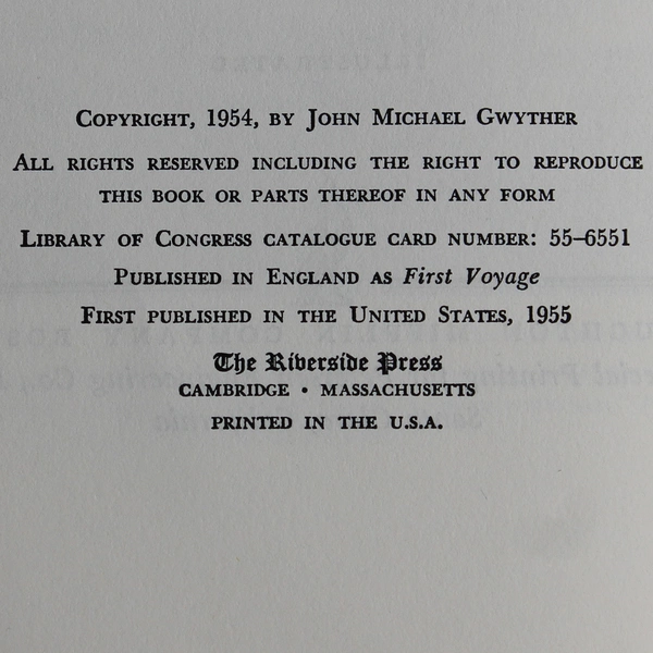 Captain Cook and the South Pacific by John Gwyther 1955 1st US Edition Hardcover