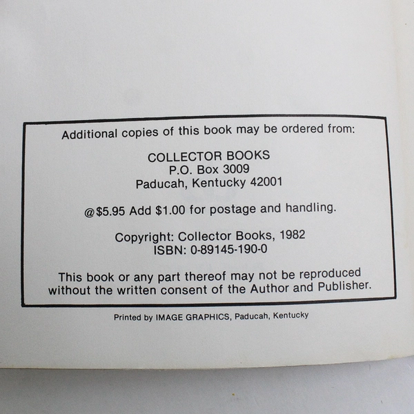 The Wicker Book An Illustrated Price Guide 1982 Reference Book Jane Fryberger