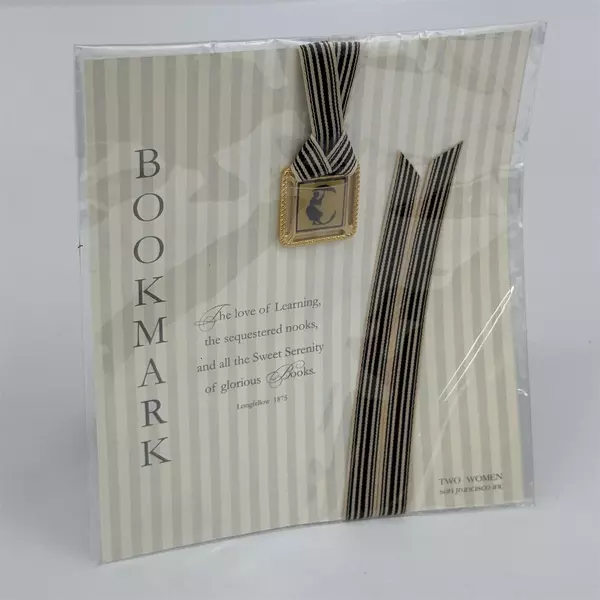 Carolyn Whittaker Collection Two Women Monogram Bookmark With Medallion Charm