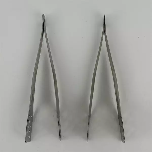 Lot of 2 Norpro Stainless Steel Serving Tongs with Straining Holes