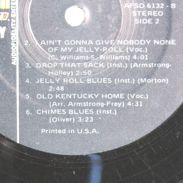 LOUIS ARMSTRONG - The Best Of ... Audio Fidelity LP Vinyl AFSD 6132, 1964