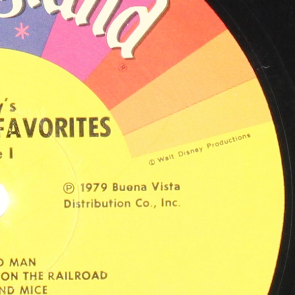 Vintage Disney's Children's Favorite Songs Vol 1 Vinyl LP, 25 Songs, 1979