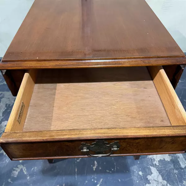 Lot of 2 Hekman Drop Leaf Cherry End Table Wood