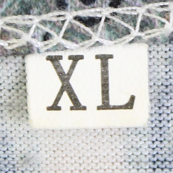 Unbranded Blue/White 90s/2000s Style Short Sleeve Shirt Women's Size XL