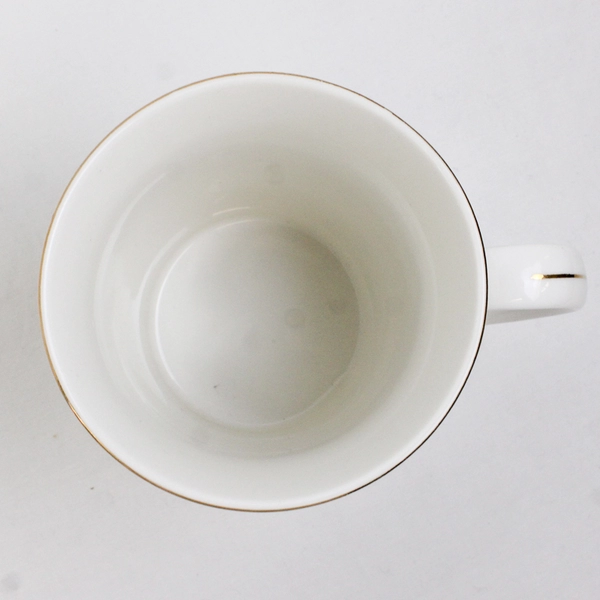 Sandra's Rose Bone China Trumpet Mug 11oz Tea Cup Floral Design