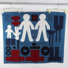 Concord Fabrics Amish Dolls Joseph and Isaac Fabric Panel 46x36 Vintage