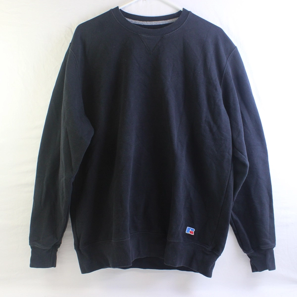 Russell Athletic Vintage Men's L Black Pullover Sweater