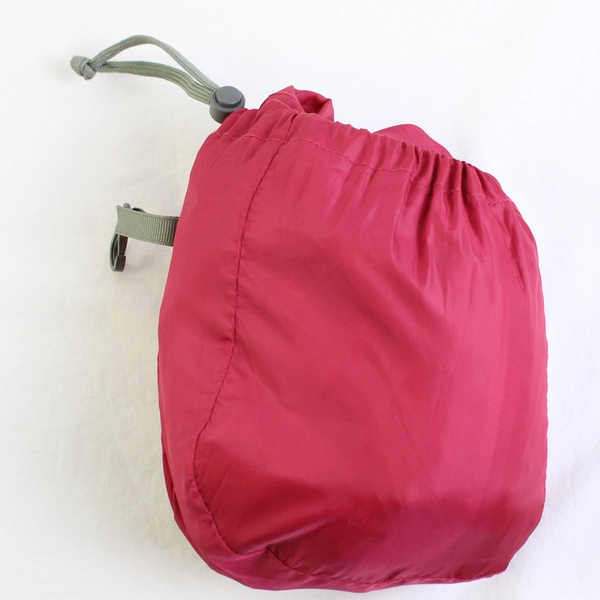 Sierra Designs Women’s Dark Pink Long Sleeve Windbreaker With Stowaway Bag Sz XL